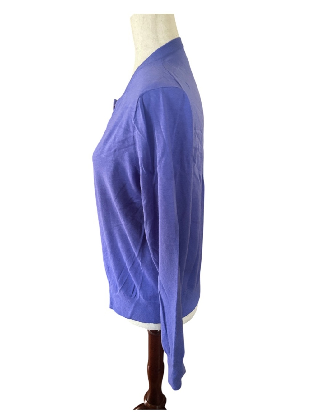 Periwinkle Purple Crewneck Cardigan - Picture 12 of 13